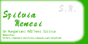 szilvia menesi business card